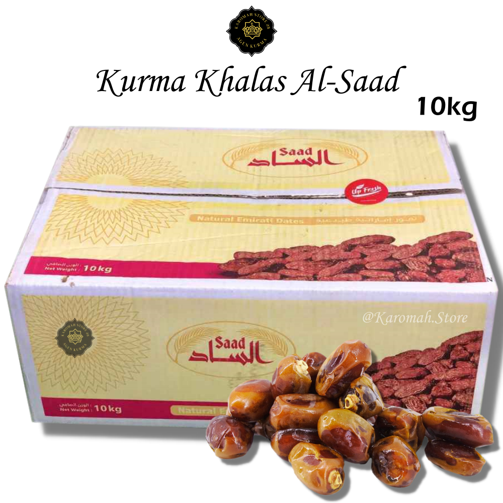 

KURMA KHALAS SAAD [10KG] | Kurma Khalas Al-Saad Premium