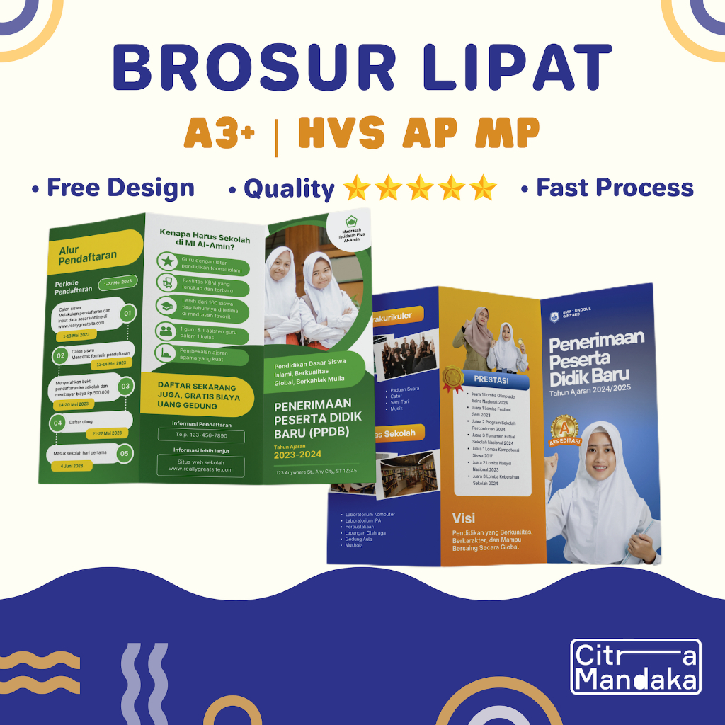 

Cetak Brosur Lipat Art Paper Promosi Print Leaflet HVS A3
