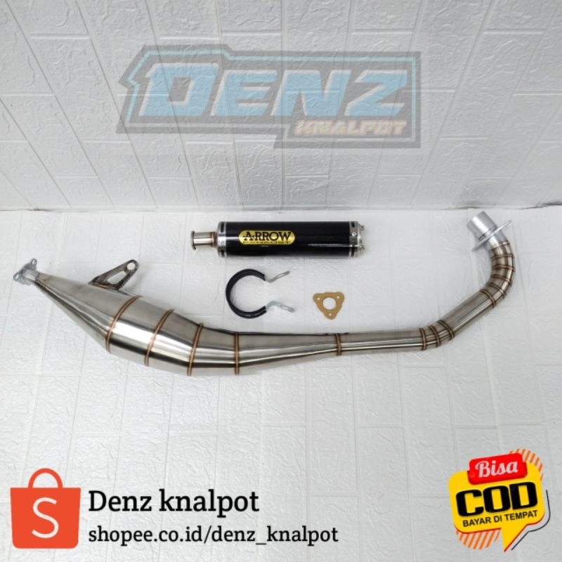 Knalpot Satria 2tak  Arrow Carbon Stainless