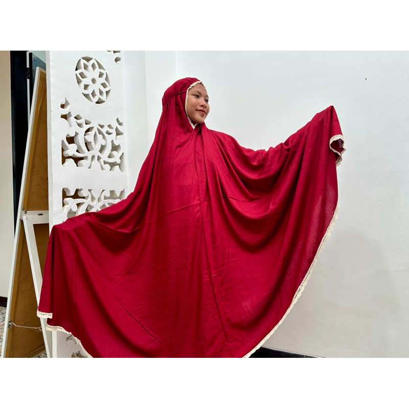 DF - Mukena POLOS BAHAN RAYON PREMIUM