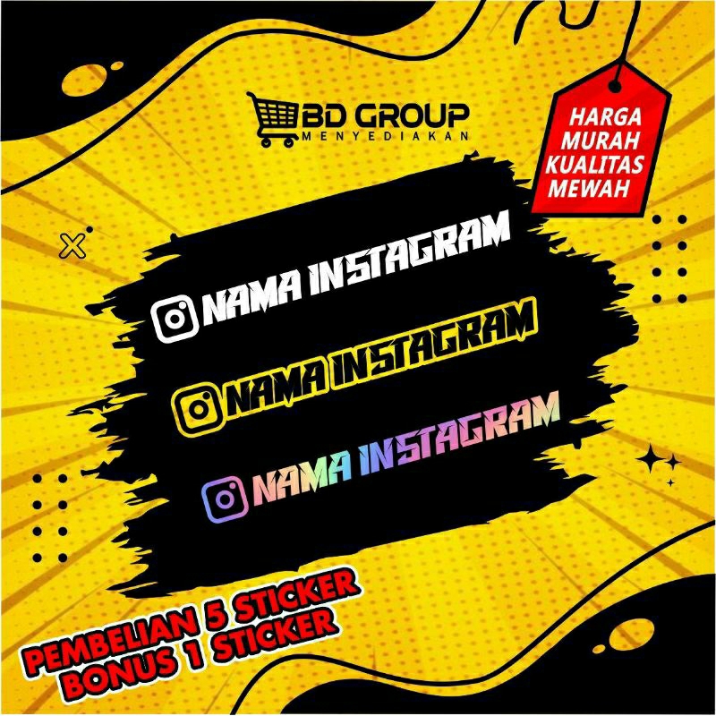 

STIKER NAMA INSTAGRAM ( CUSTOM STICKER )