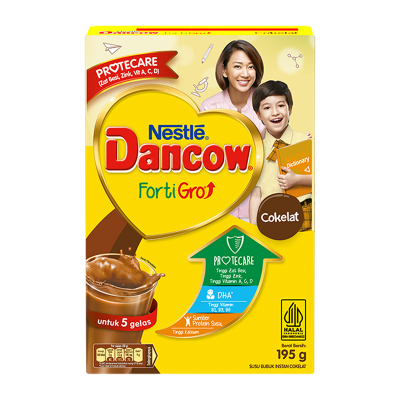 

Nestle Dancow FortiGro Susu Bubuk Instan Cokelat 195 g