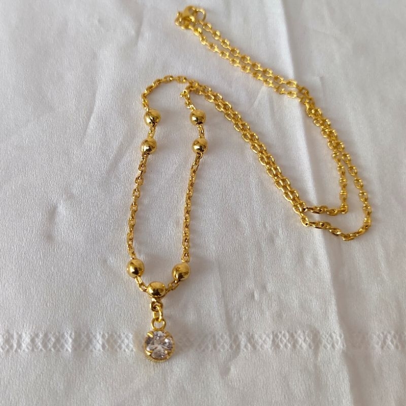 Kalung Bandul Mata Lapis Emas 24k