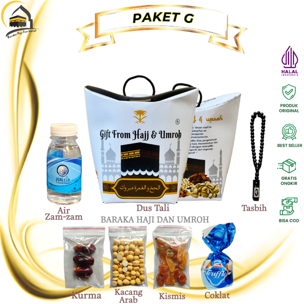 

Paket Oleh-Oleh Haji dan Umroh paket dus teng-teng / Hampers - PAKET G