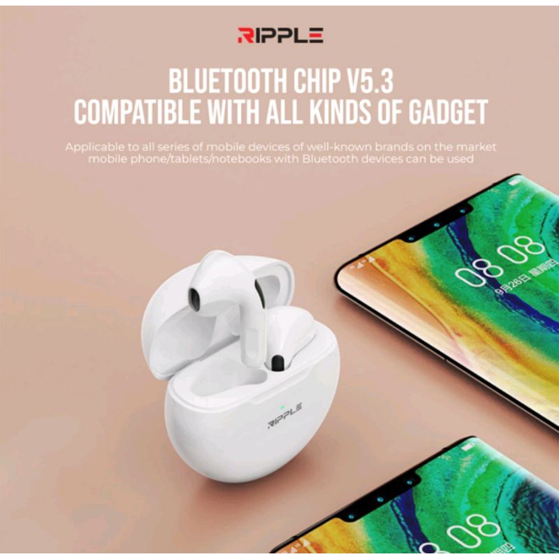 Ripple Rippods Motion TWS Headset Bluetooth Earphone Mini Earbuds Handsfree