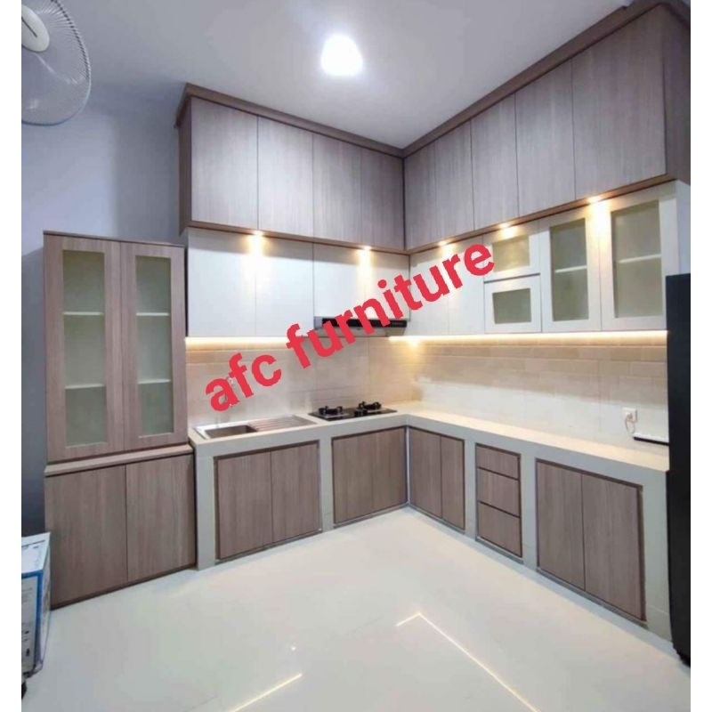 KITCHEN SET HPL MINIMALIS PREMIUM HARGA PER METER