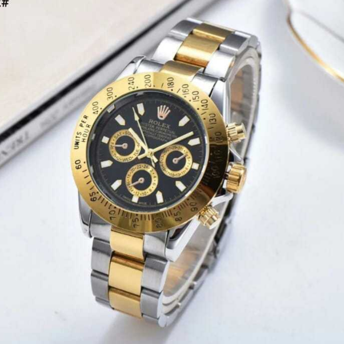 Best Seller Jam Tangan Pria Rolex Daytona Automatic Otomatis Tanngal Hari Aktif
