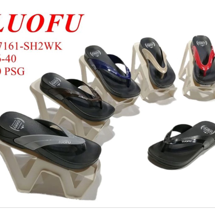 Baru luofu E7161  E 7161 SHSH2WK sandal jepit wanita empuk ringan