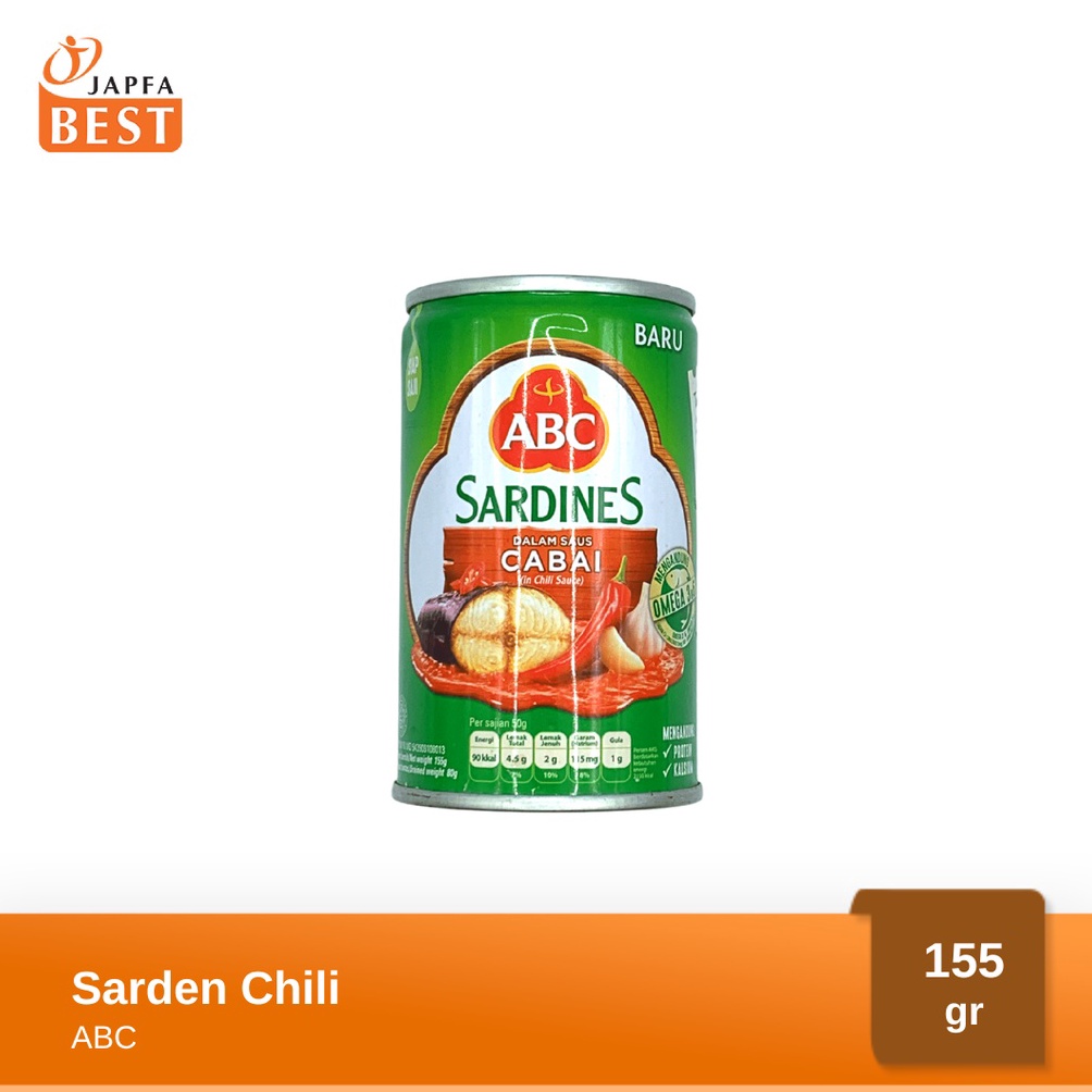 

td Terkini ABC Sarden Saus Cabai 155gr J45