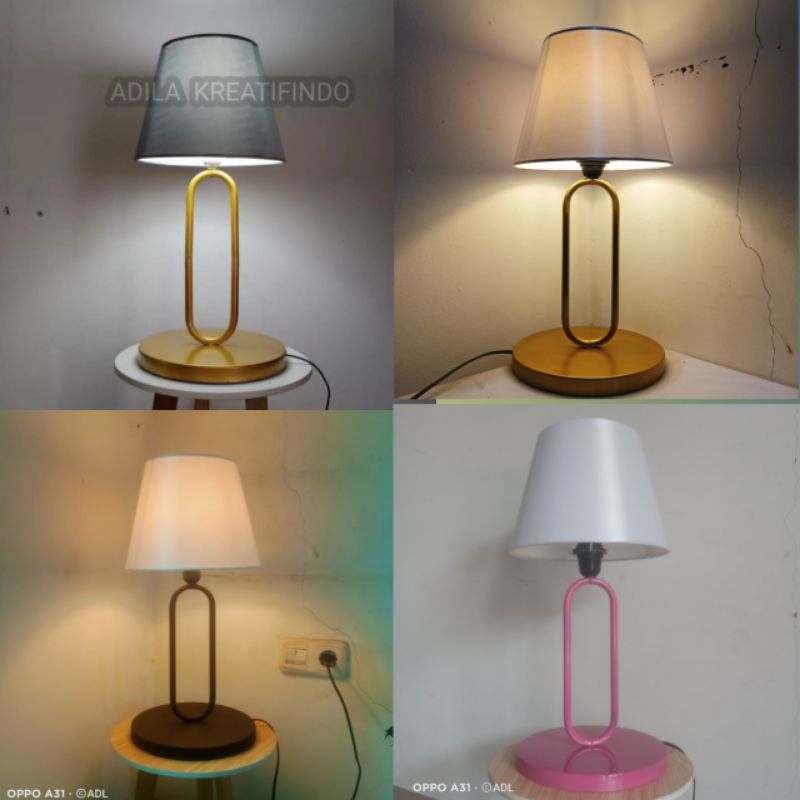 lampu kamar hotel / lampu tidur Estetik // lampu meja