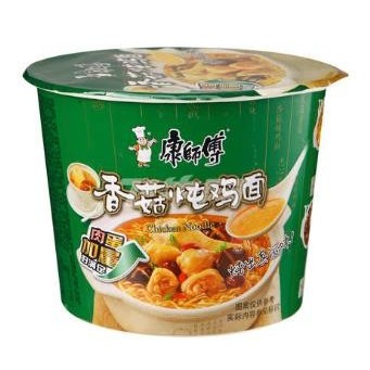 

康师傅香菇炖鸡方便面桶装mie kaleng jamur ayam 108gram