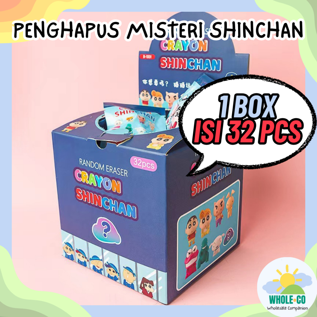 

(1 BOX ISI 32 PCS) Penghapus Misteri Paket Shinchan Premium Karakter Crayon Manga Kartun Minggu Pagi Lucu Unik Imut Termurah Grosir Cod B-1001