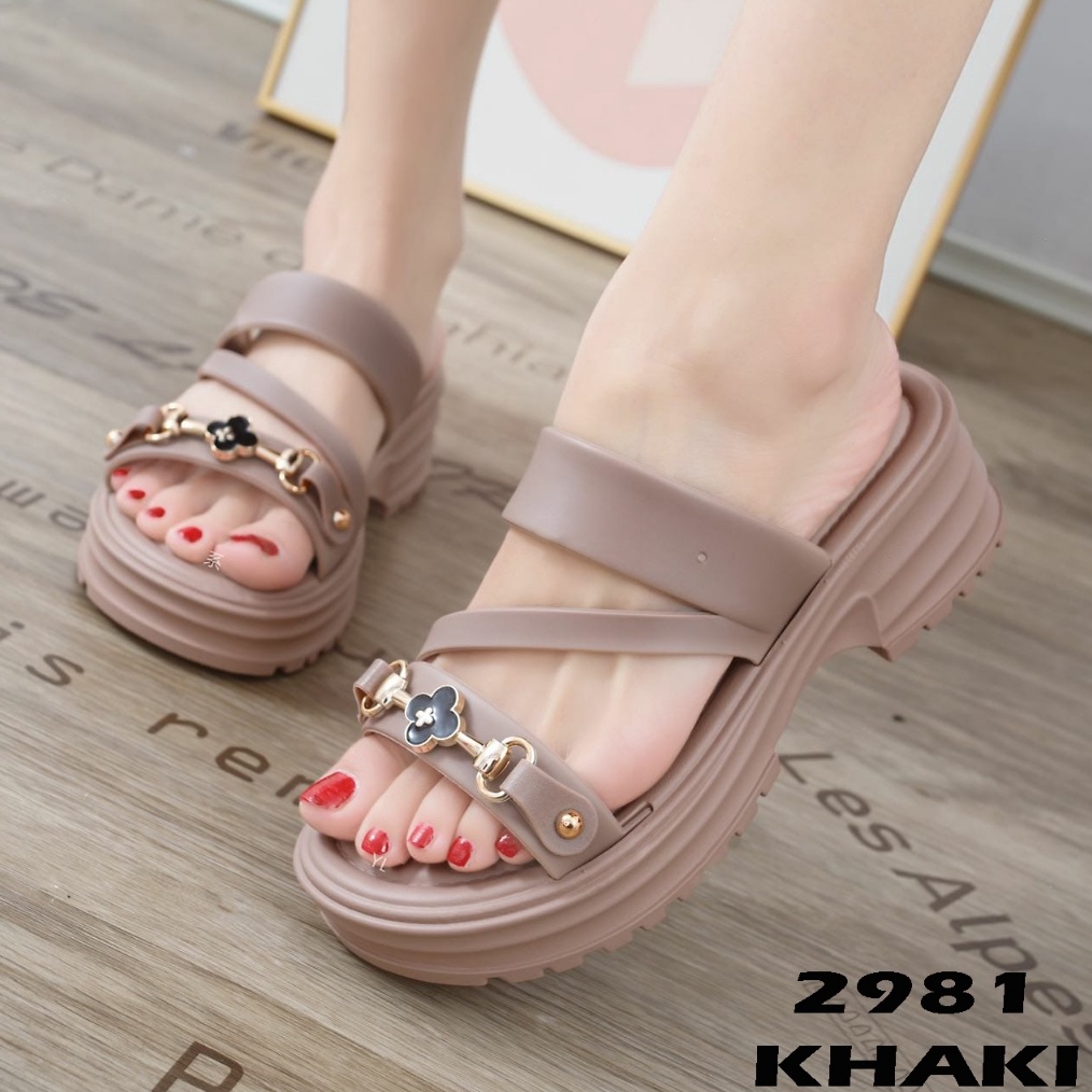 KODE L69I New Sandal Karet Wanita Import W2981 Sandal Wanita Import Karet Sandal Wanita Karet Import