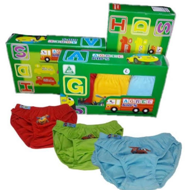 Model Terkeren  3PCS CELANA DALAM AGREE AK2 AK21  CELANA DALAM ANAK COWOK  CELANA DALAM ANAK AGREE