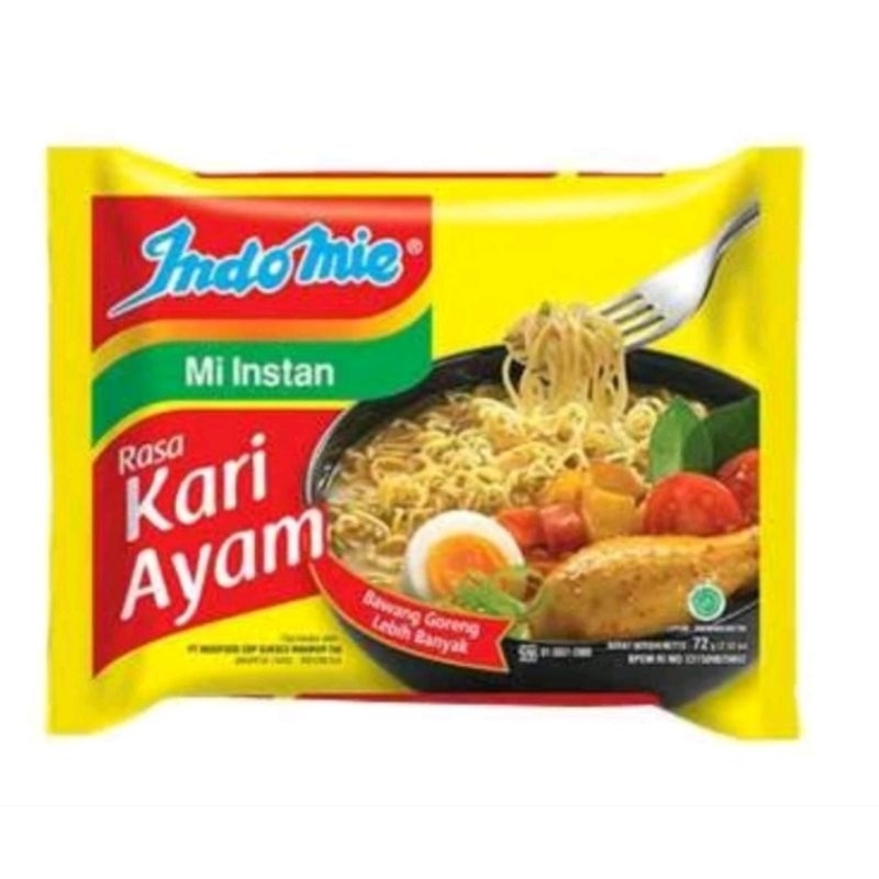 

ECER Indomie kari ayam 1 bungkus