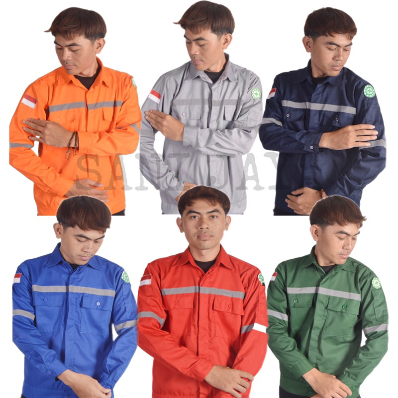Wearpack Safety Kerja Lapangan Atasan,Kemeja Safety Kerja Proyek Tambang