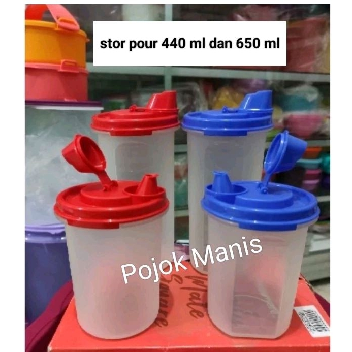 Botol kecap  sirup saos mayonaise Stor Pour 650 ml  Tupperware eceran 1 pcs