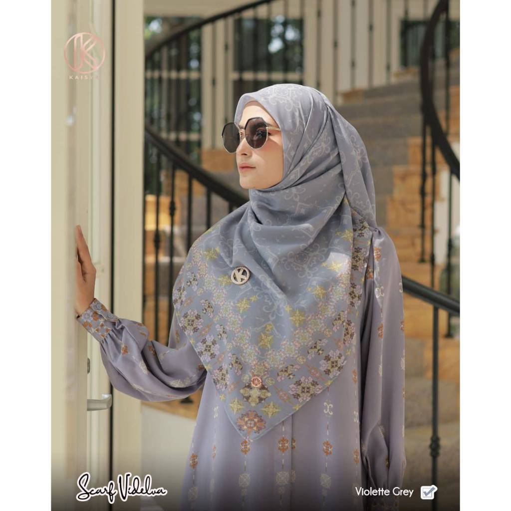 KAISYA- VIDELVA SCARF/SCARF SARIMBIT/SCARF COUPLE/SCARF PASANGAN SARIMBIT VIDELVA/SCARF MOTIF