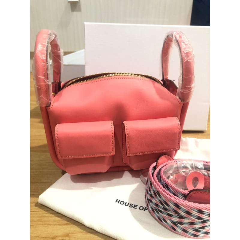 Tas Little Bunny Brick Leather Pink Small