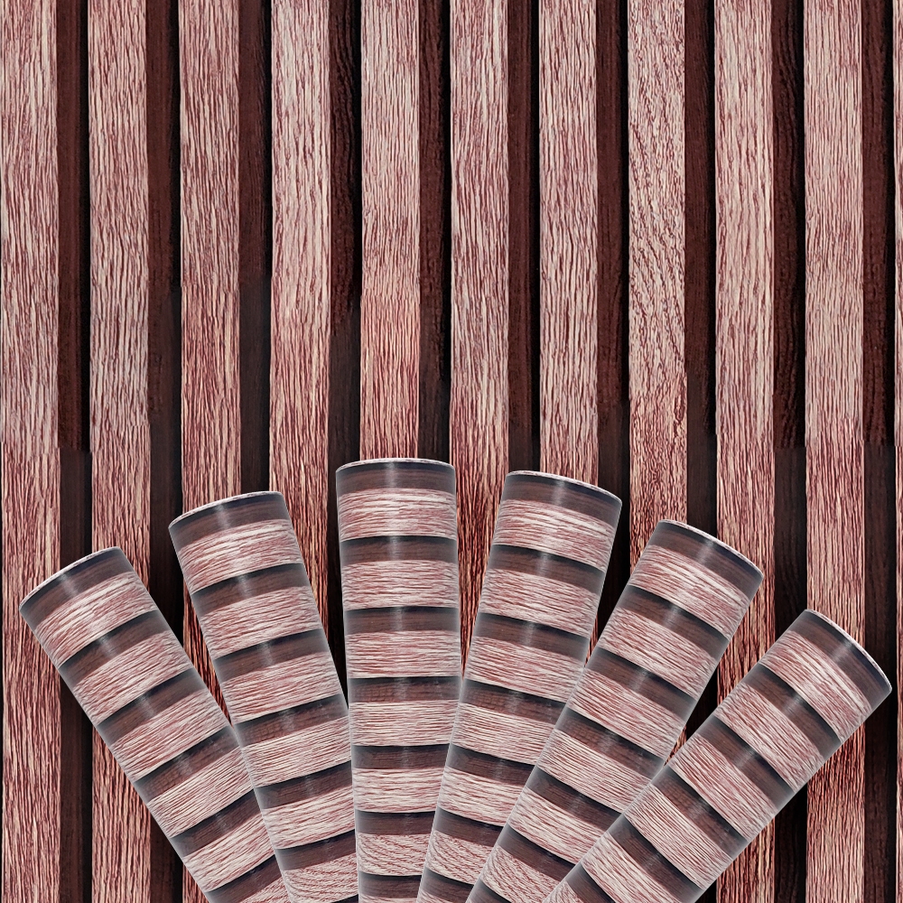 Wallpaper Stiker Dinding Motif Dan Karakter Premium Size 45cm X 8M Salur Coklat CY1094 / GH281 GH