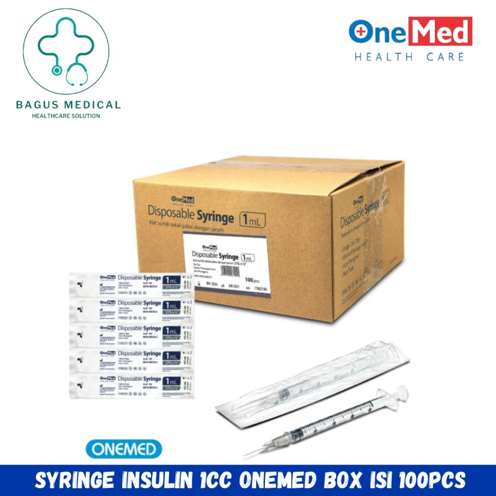 Disposable syringe 1 cc onemed
