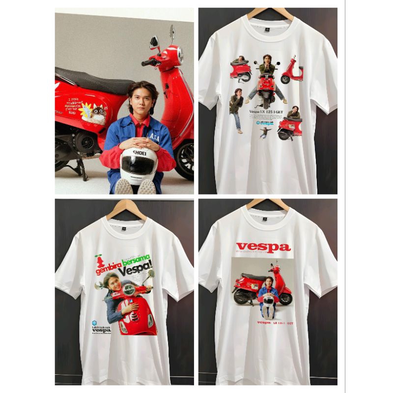 KAOS VESPA X IQBAAL RAMADHAN BAALE | KAOS MOTOR VINTAGE VESPA