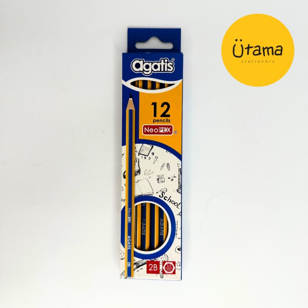 

Pensil 2B Agatis NeoPEX Yellow Edition / Pencil / Pensil Sketsa / Pensil Gambar