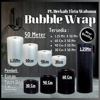 

Bubble Wrap roll Hitam dan Putih Eceran