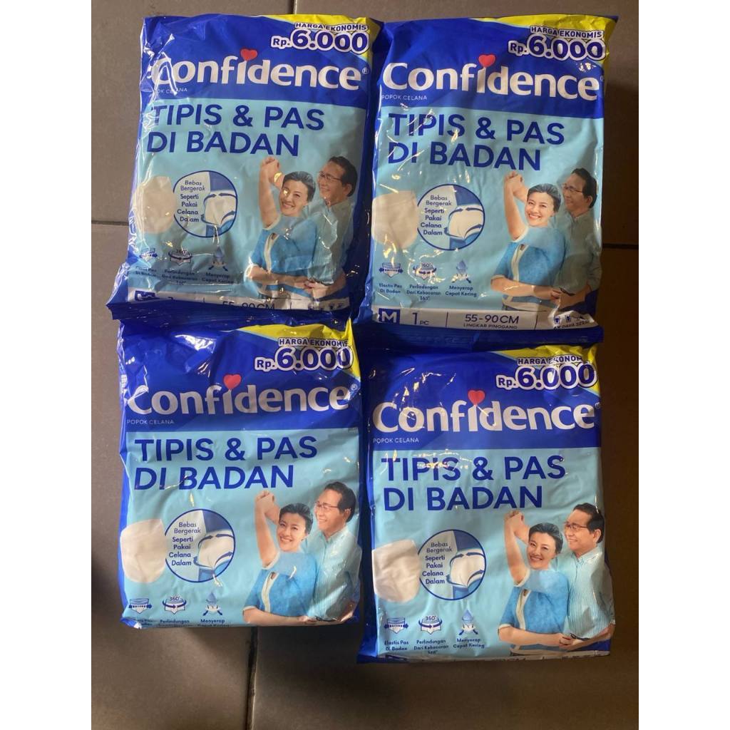 onfidence Popok Dewasa Celana Size M | Pampers Dewasa Confidence Renceng/Satuan | Confidence Sachet