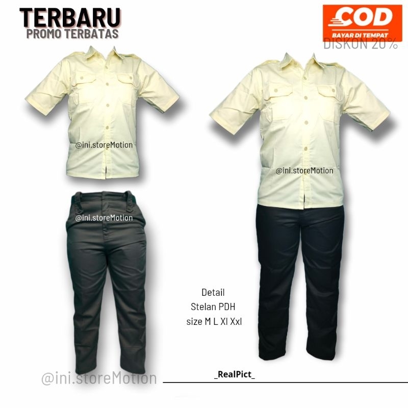 Baju seragam satpam security cream terbaru seragam PDH Satpam