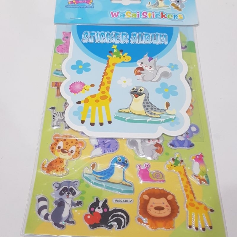 

Sticker Anak Timbul + Album Sticker Animal WSQAI 012