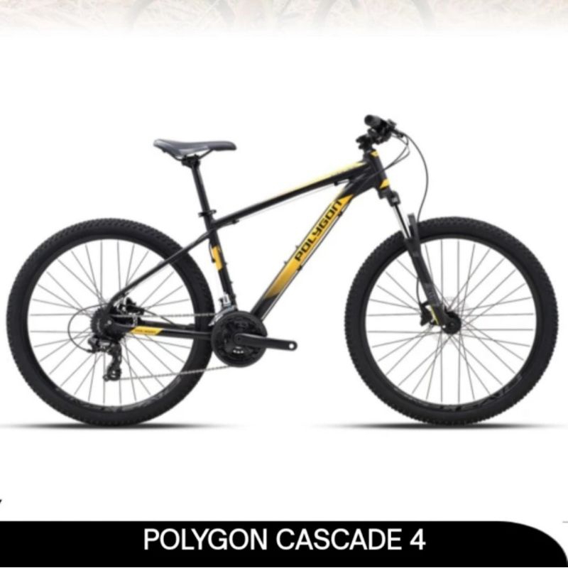 New Sepeda Gunung MTB Polygon Cascade 4 Ukuran 27.5 Alloy Cakram Hydraulic 3 X 8 Speed Original