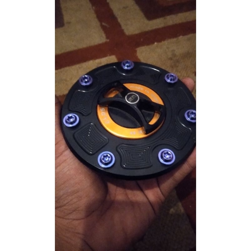 TUTUP TANGKI NINJA RR R SS KTM SET BAUT TITANIUM