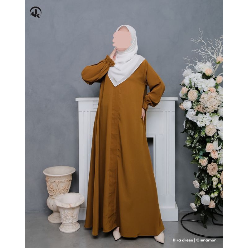 DIRA DRESS BAHAN MAHALINI GAMIS TERBARU  TERMURAH AZZAHRA GAMIS HITAM