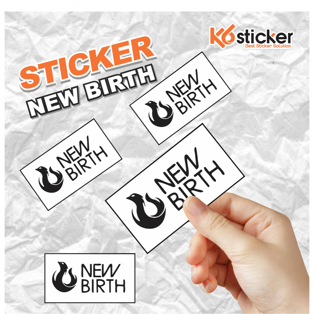 

Stiker brand/stiker distro/stiker graftac New Birth anti air