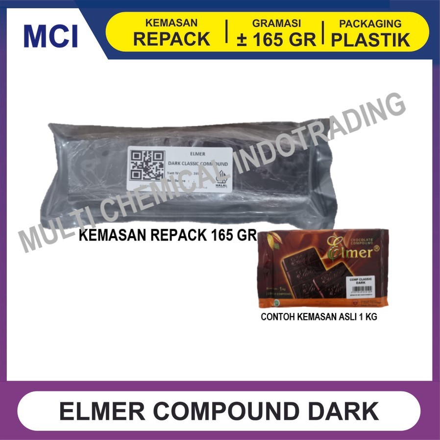 

ELMER COKLAT BATANG / CHOCOLATE COMPOUND REPACK 165 GR - CLASSIC DARK