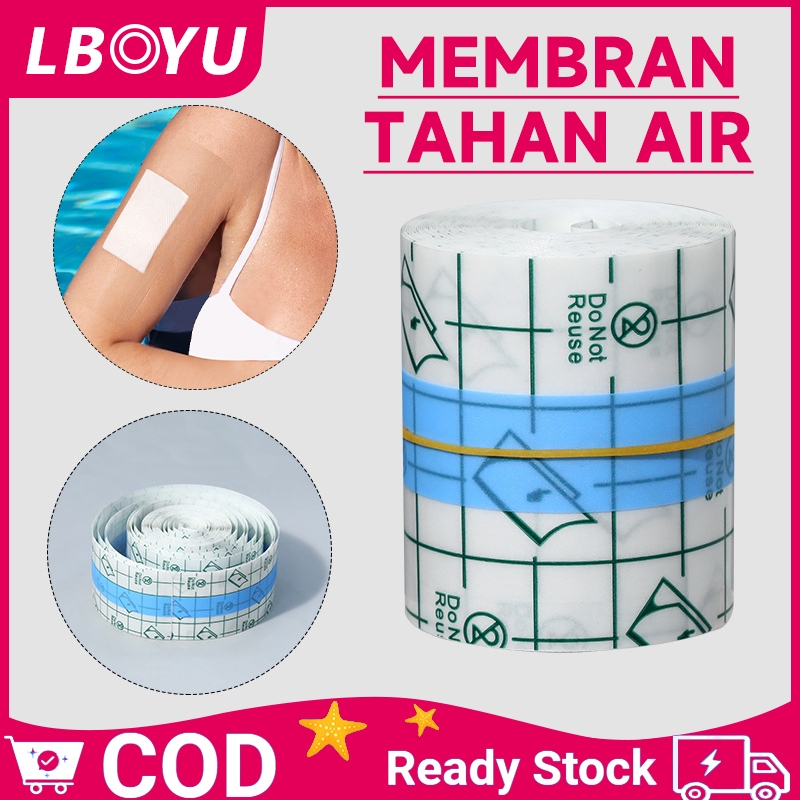 Tahan Air Luka Plester 5-12cm / Tranparent Film Dressing Roll / Anti Luka Plester