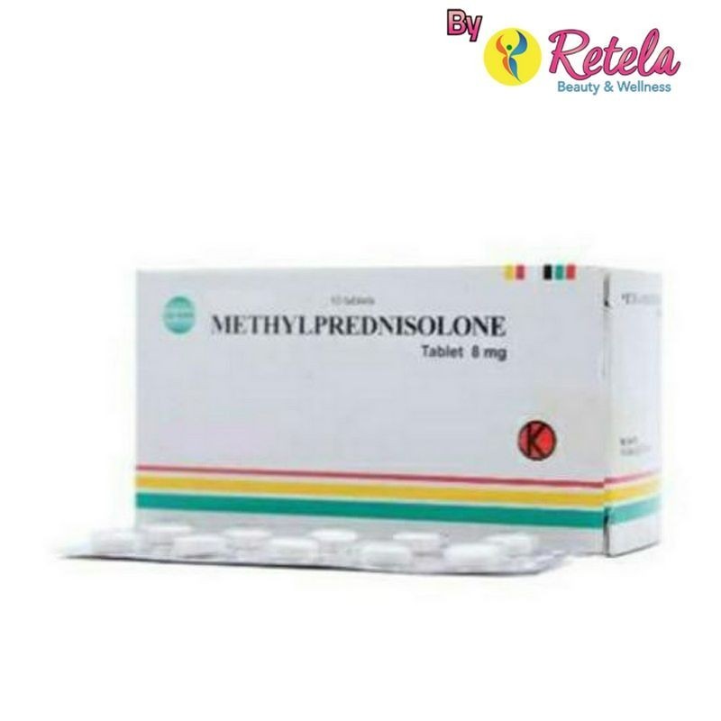 METHYLPREDNISOLONE 8MG 1 STRIP 10 TABLET / obat untuk radang