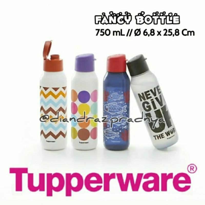 Eco Fancy Bottle 750 mL Tupperware
