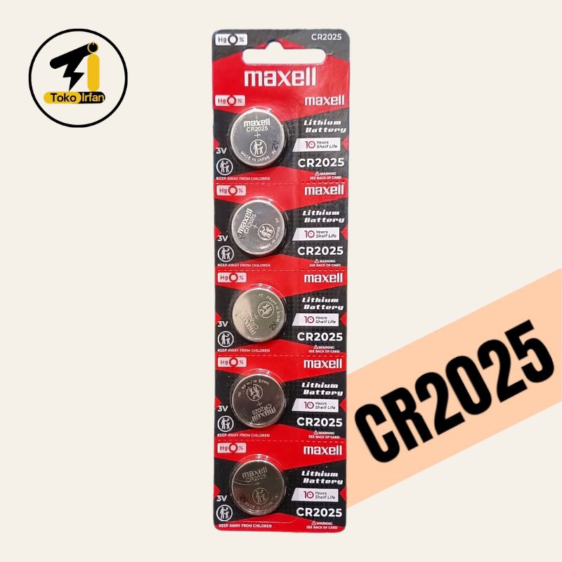 Baterai Maxell CR2025 Original Japan Lithium Battery 3 Volt CR 2025