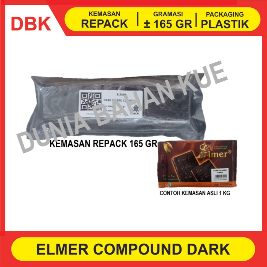 

ELMER COKLAT BATANG / CHOCOLATE COMPOUND 165 GR - CLASSIC DARK