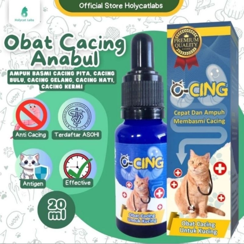 Ocing O-cing Obat Cacing Kucing Ampuh Membasmi Cacing