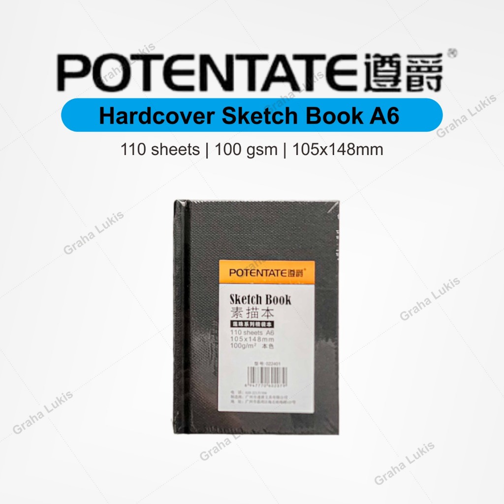 

Potentate Hardcover Sketch Book A6 (110 sheets - 100gsm)