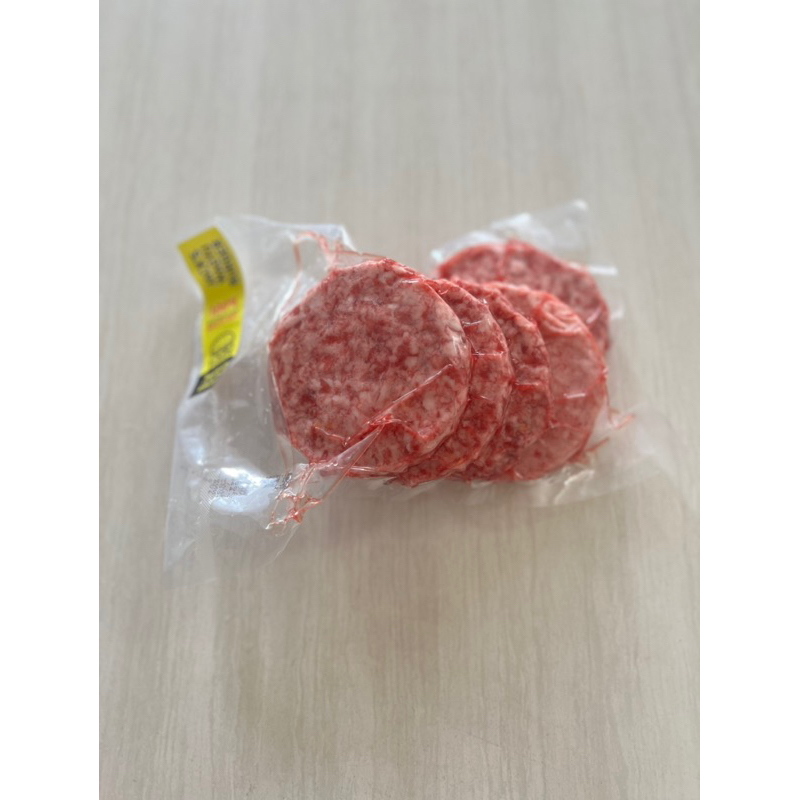 

Premium Wagyu Beef Patty Burger / Daging Burger Premium 100 gram isi 5pcs