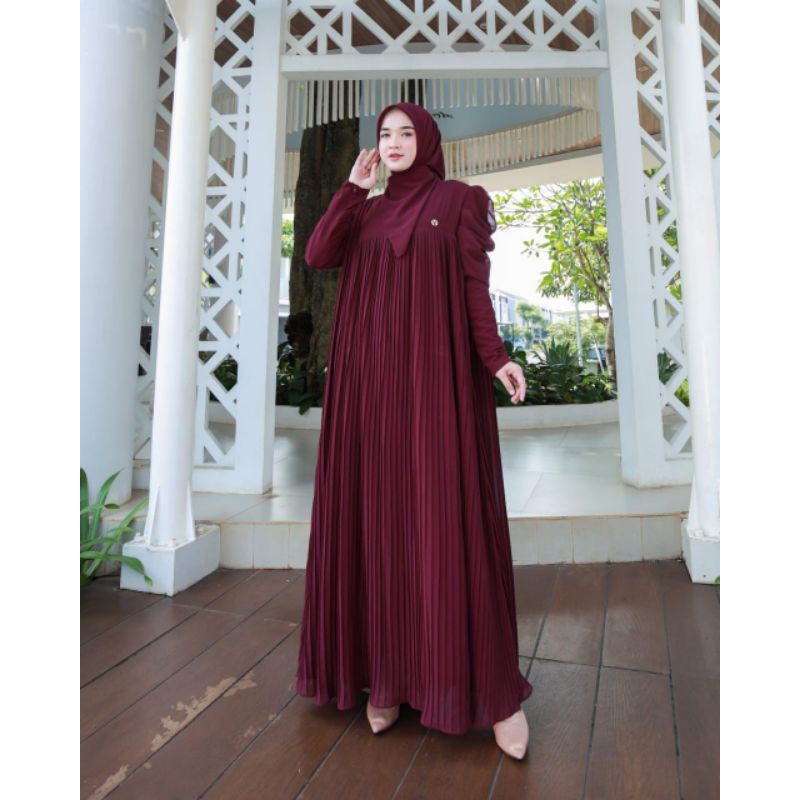 GAMIS WANITA ARSYA SET PLISKET(DN)