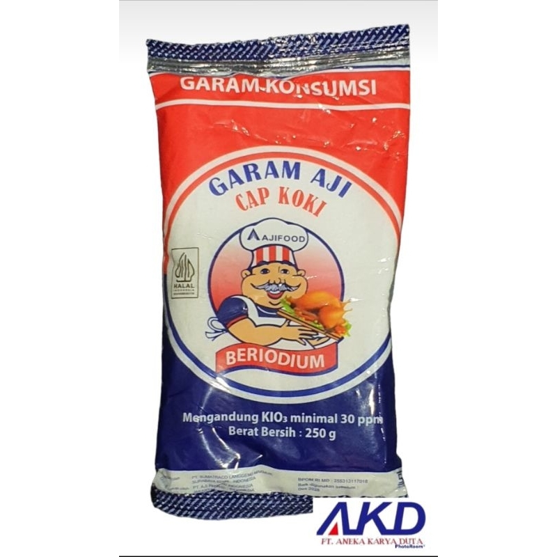 

Garam Aji Cap Koki 250gr / Garam import / Garam Dapur / Garam Makan