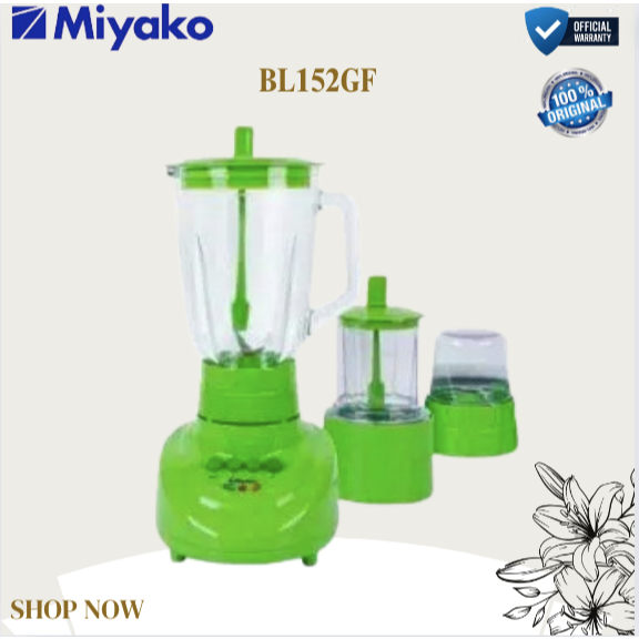 MIYAKO BLENDER 3IN1 BL 152 GF BLENDER KACA/BL152GF/BL152 GF/BL 152GF/BL152 GF/ORIGINAL/GARANSI RESMI