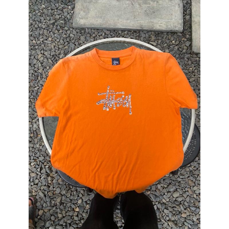 T-shirt Stussy vintage orange