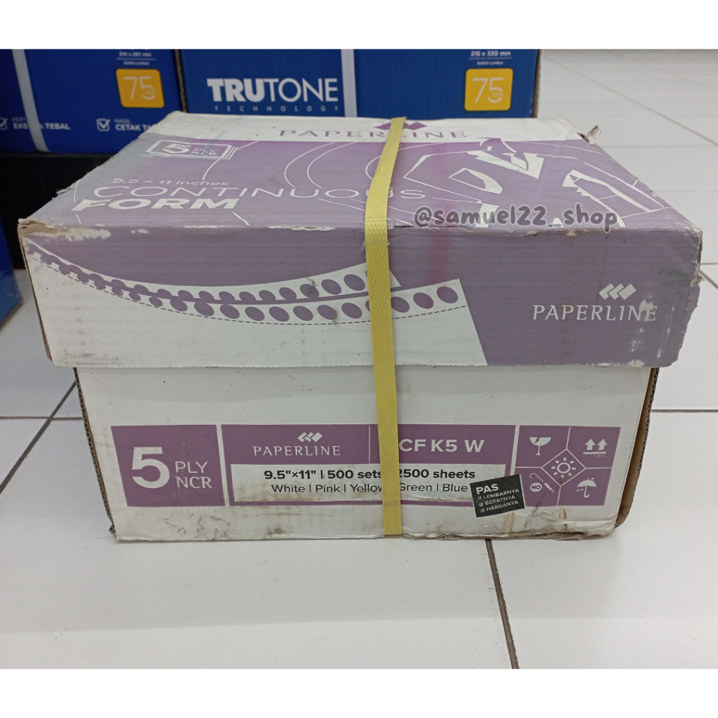 

Continuous Form 5 Ply PAPERLINE K5 Warna CF K5 W Kertas Komputer