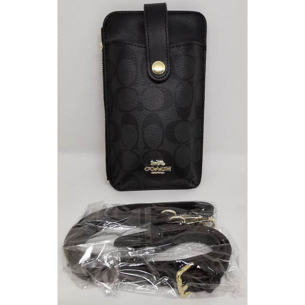 Pouch handphone coach hitam